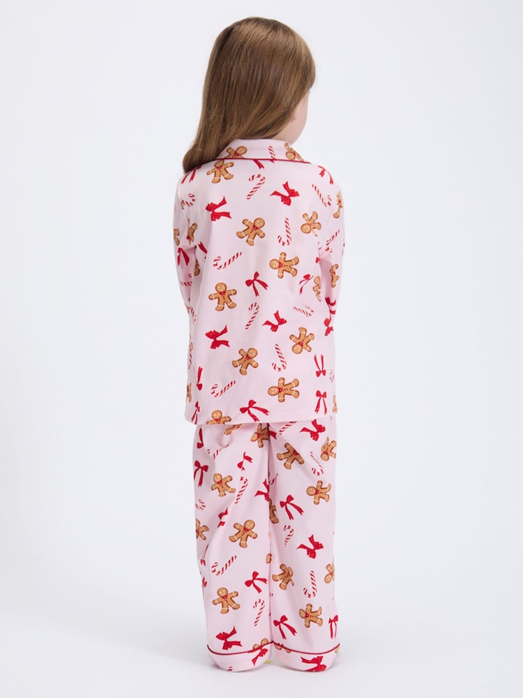 Boux Avenue Pink Gingerbread Fleece Pyjamas In A Bag - Image 2 of 6 Boux Avenue Pink Gingerbread Fleece Pyjamas In A Bag - Image 2 of 6