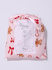 Boux Avenue Pink Gingerbread Fleece Pyjamas In A Bag - Image 6 of 6