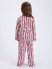 Boux Avenue Pink Stripe Fleece Pyjamas In A Bag - Image 2 of 6