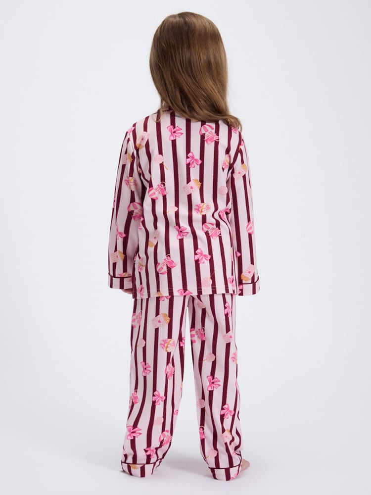 Boux Avenue Pink Stripe Fleece Pyjamas In A Bag - Image 2 of 6 Boux Avenue Pink Stripe Fleece Pyjamas In A Bag - Image 2 of 6