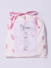 Boux Avenue White/Pink Heart Fleece Pyjamas In A Bag - Image 6 of 6