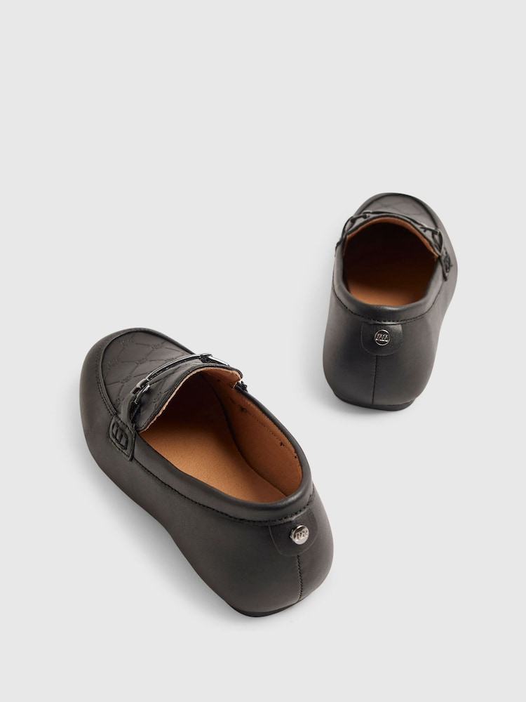 River Island Black Embossed Formal Shoes - Image 5 of 5