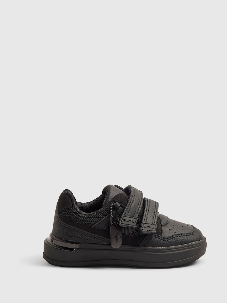 River Island Black Back To School Veltcro Trainers - Image 1 of 5