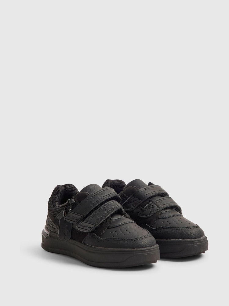 River Island Black Back To School Veltcro Trainers - Image 2 of 5