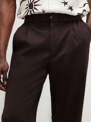 River Island Brown Loose Stretch Smart Trousers - Image 4 of 4