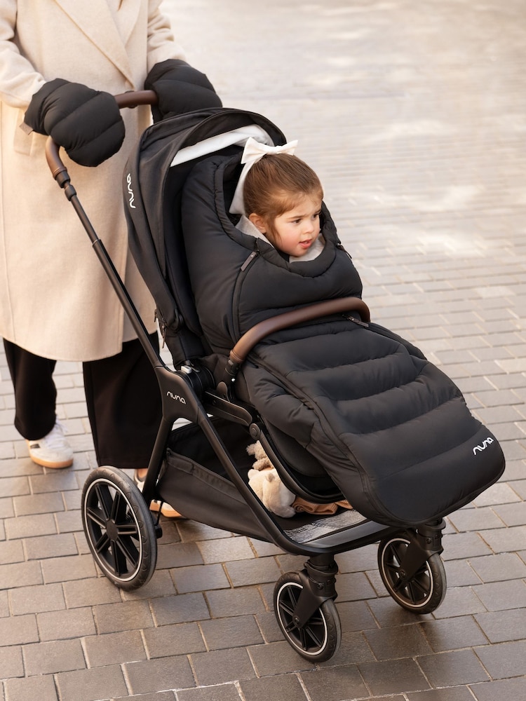 Nuna Caviar Winter Stroller Set with Footmuff & Gloves - Image 2 of 2 Nuna Caviar Winter Stroller Set with Footmuff & Gloves - Image 2 of 2