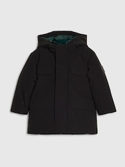 „River Island“ mokyklos stiliaus paltas su gobtuvu „River Branded“ - 1 paveikslėlis iš 4