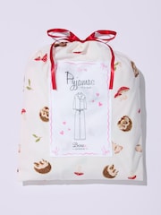 Boux Avenue White/Brown Fleece Pyjamas In A Bag - Image 6 of 6