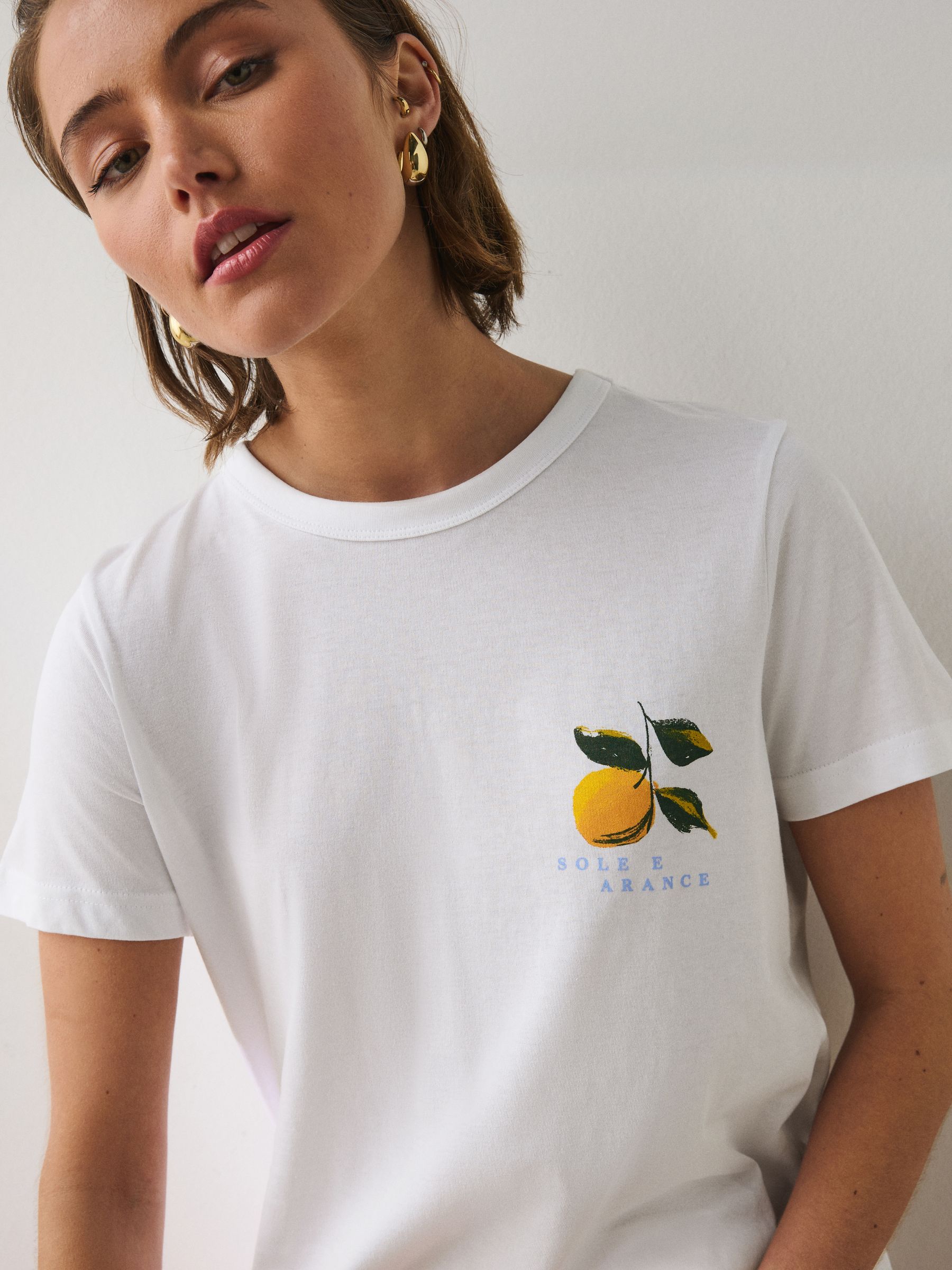 Buy White Orange Graphic Short Sleeve T-Shirt from Next South Africa