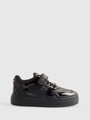River Island Black Back To School Veltcro Trainers - Image 1 of 4