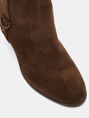 Novo Brown Julie Hardware Heeled Ankle Boots - Image 5 of 6