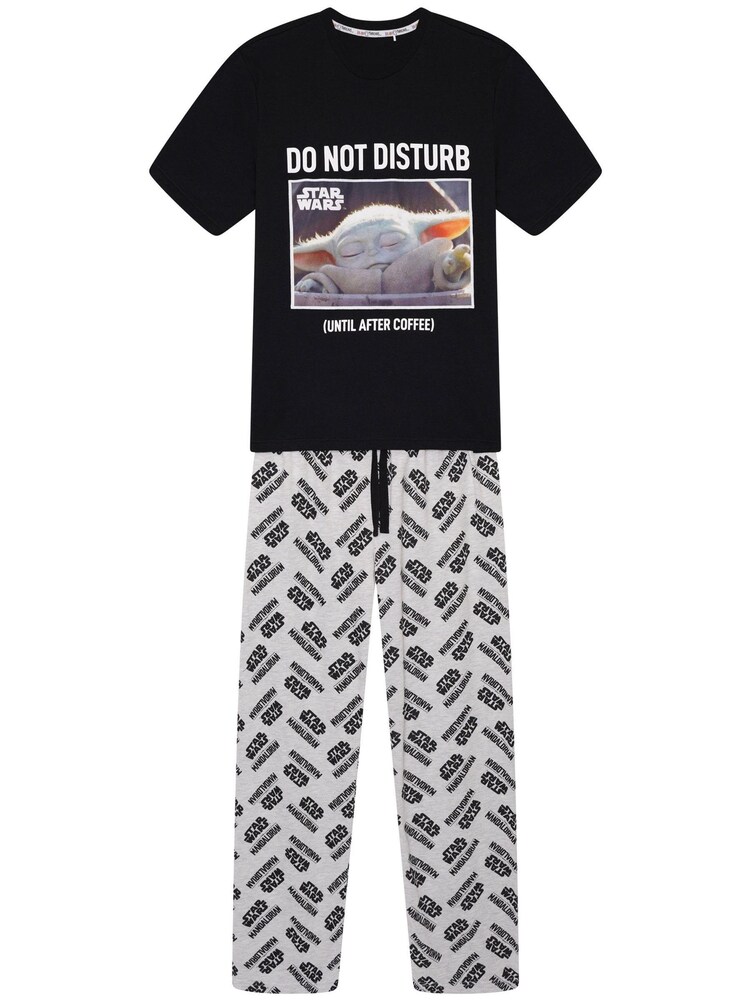 Brand Threads Black The Mandalorian Child- Mens Pyjama - Image 1 of 5