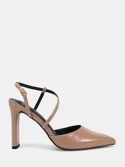 Nude - Novo Intro Point Toe Strappy Court Shoes - Imaginea 2 din 6