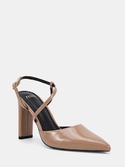 Nude - Novo Intro Point Toe Strappy Court Shoes - Imaginea 3 din 6