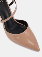 Nude - Novo Intro Point Toe Strappy Court Shoes - Imaginea 5 din 6