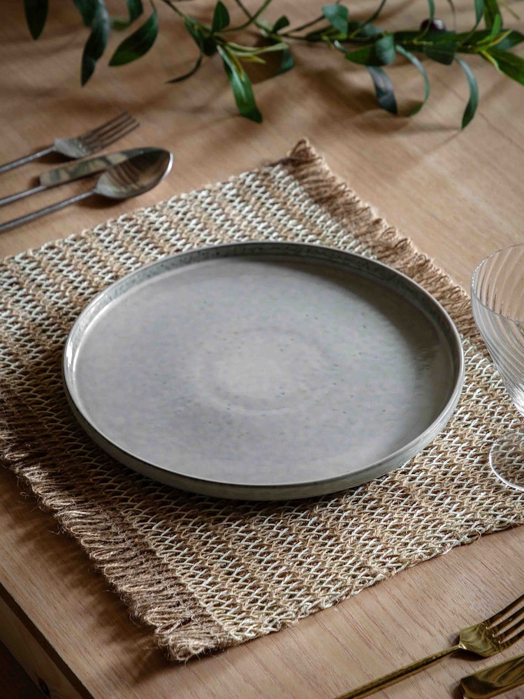 Gallery Home Grey Reactive Glaze Dinner Plate - Image 1 of 5 Gallery Home Grey Reactive Glaze Dinner Plate - Image 1 of 5