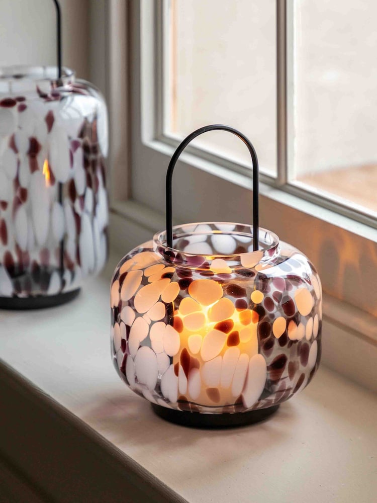 Gallery Home Brown Speckled Small Glass Holder - Image 2 of 6 Gallery Home Brown Speckled Small Glass Holder - Image 2 of 6