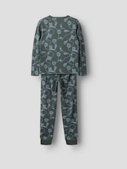 Name It Green Cotton Football Pyjamas - Image 2 of 3