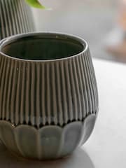 Gallery Home Green Ceramic Indoor Planter - Image 1 of 4