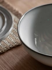 Gallery Home Grey Reactive Glaze Salad Bowl - Image 2 of 6