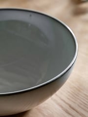 Gallery Home Grey Reactive Glaze Salad Bowl - Image 3 of 6