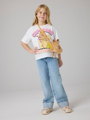 Name It White Capybara Short Sleeve Boxy T-Shirt - Image 2 of 3
