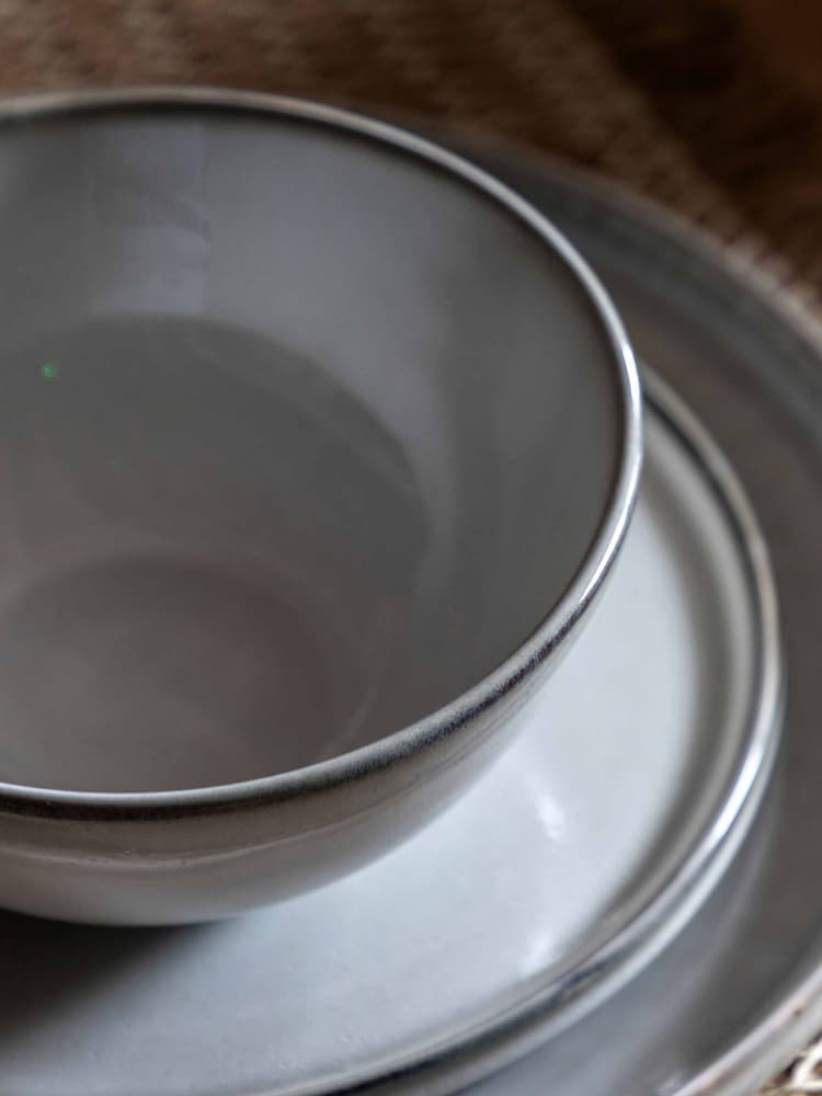 Gallery Home Grey Reactive Glaze Bowl - Image 2 of 6 Gallery Home Grey Reactive Glaze Bowl - Image 2 of 6