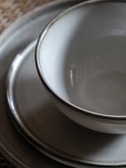 Gallery Home Grey Reactive Glaze Bowl - Image 3 of 6