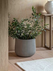 Gallery Home Grey Outdoor Ribbed Planter - Image 1 of 4