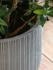 Gallery Home Grey Outdoor Ribbed Planter - Image 3 of 4
