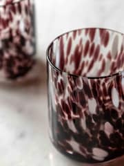 Gallery Home Brown Confetti Tumbler Glasses - Image 3 of 4