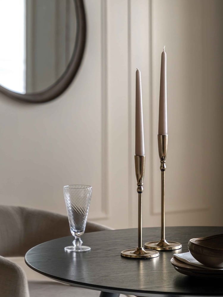 Gallery Home Gold Metal Candlestick - Image 1 of 4 Gallery Home Gold Metal Candlestick - Image 1 of 4
