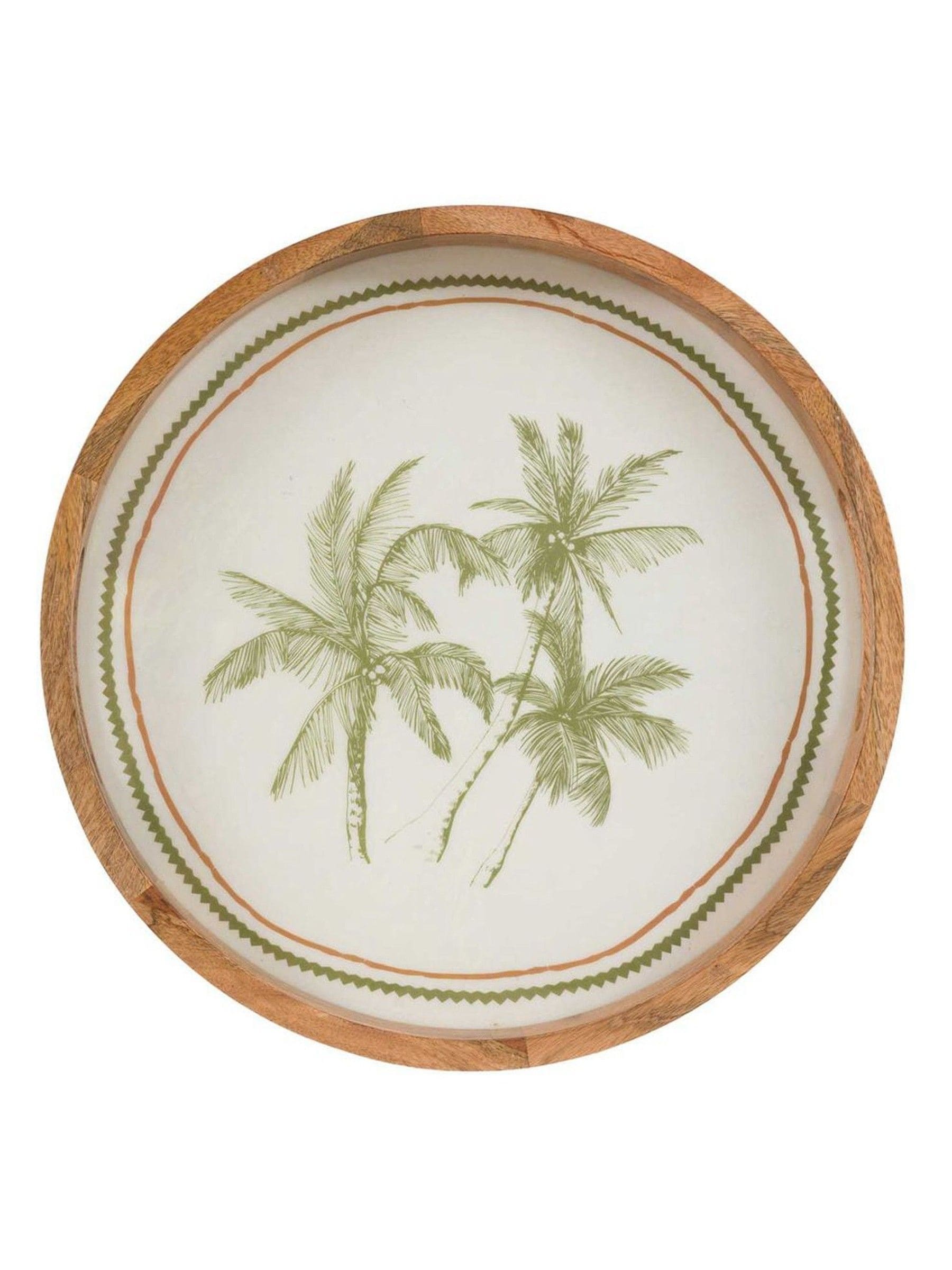 Gallery Direct Mango Wood Round Serving Tray - Image 2