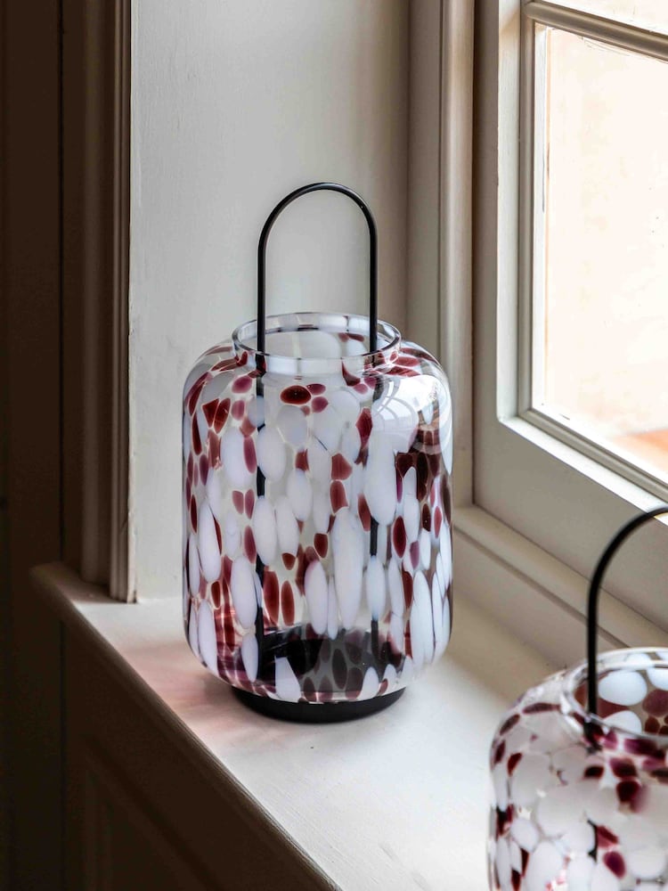 Gallery Home Brown Speckled Large Glass Holder - Image 1 of 5 Gallery Home Brown Speckled Large Glass Holder - Image 1 of 5