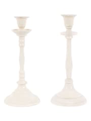 Gallery Home Cream Metal Candlestick - Image 1 of 1