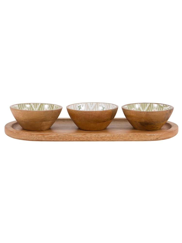 Gallery Home Natural Motif Mango Wood Nibble Bowl - Image 1 of 1 Gallery Home Natural Motif Mango Wood Nibble Bowl - Image 1 of 1