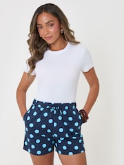 Threadbare Blue Pull On Jersey Shorts - Image 1 of 5