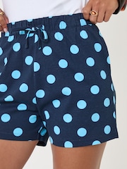 Threadbare Blue Pull On Jersey Shorts - Image 5 of 5