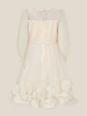 Monsoon Gold Remi Rose Appliqué Glitter Party Dress - Image 2 of 3