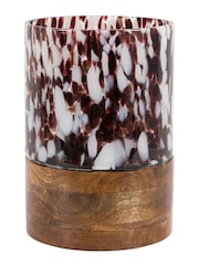 Gallery Home Brown Speckled Hurricane Holder - Image 4 of 4