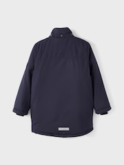 Name It Navy Teddy Lined Parka With Detachable Hood - Image 5 of 5