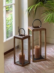 Gallery Home Brown Mango Wood Manor Small Lantern - Image 4 of 5