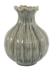 Gallery Home Green Glazed Wavy Vase - Image 5 of 5