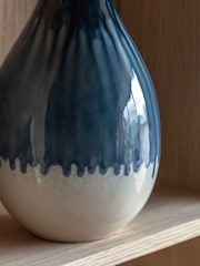 Gallery Home Blue Reactive Style Vase - Image 2 of 4