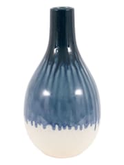 Gallery Home Blue Reactive Style Vase - Image 4 of 4