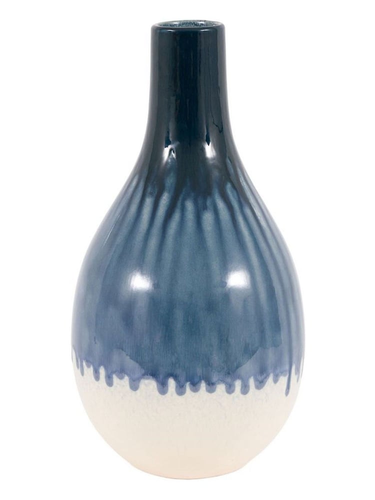Gallery Home Blue Reactive Style Vase - Image 4 of 4