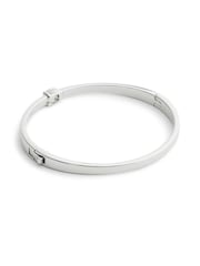 COACH Silver Signature C Bangle Boxed Bracelet - Image 4 of 8