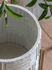 Gallery Home Set of 2 Gold Iron Planters - Image 3 of 4
