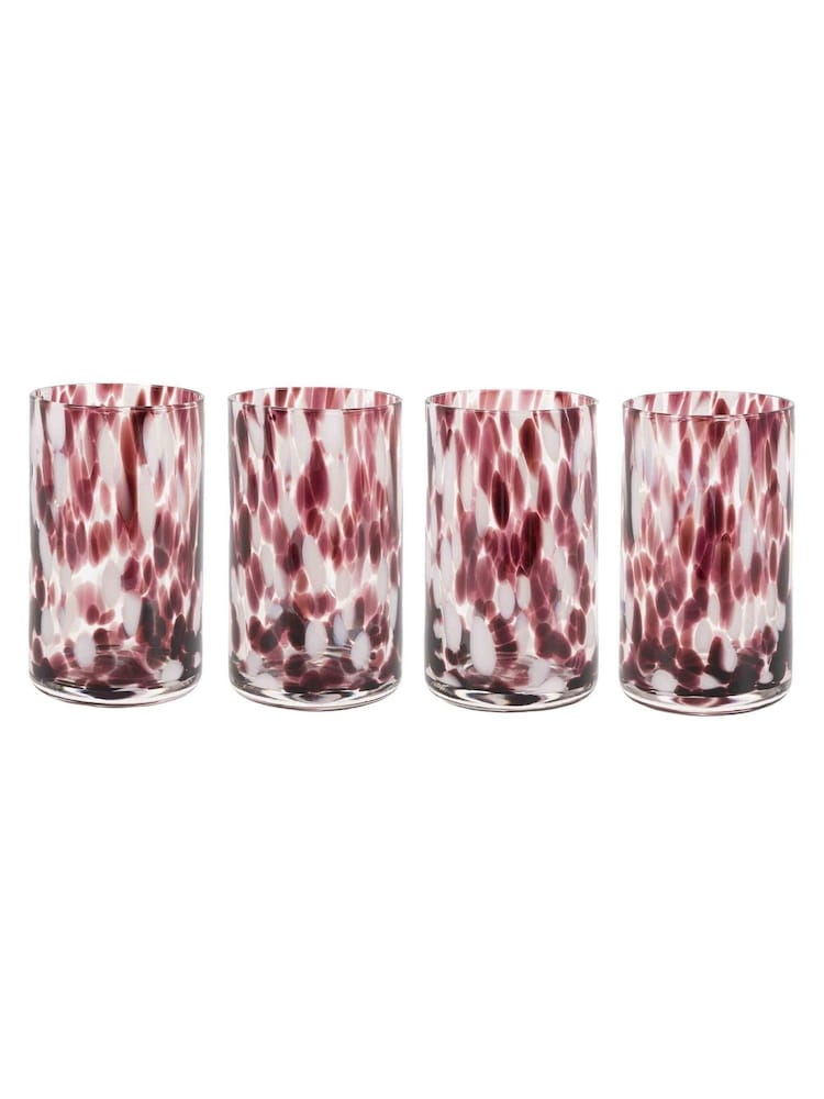 Gallery Home Brown Confetti Highball Glasses - Image 4 of 4