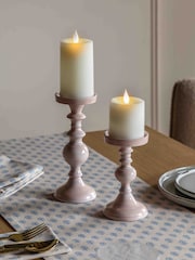 Gallery Home Pink Metal Candle Holder - Image 1 of 4
